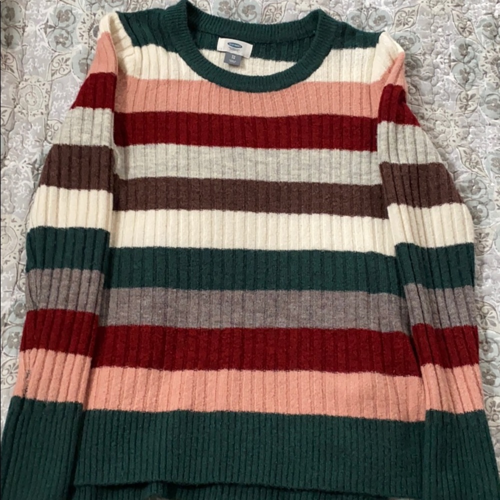 women’s multicolored sweater